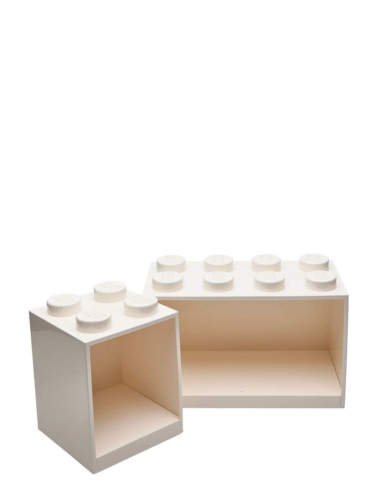 LEGO STORAGE Lego Brick Shelf 4+8 Set Home Kids Decor Furniture Shelves Hvid STORAGE*Betinget Tilbud