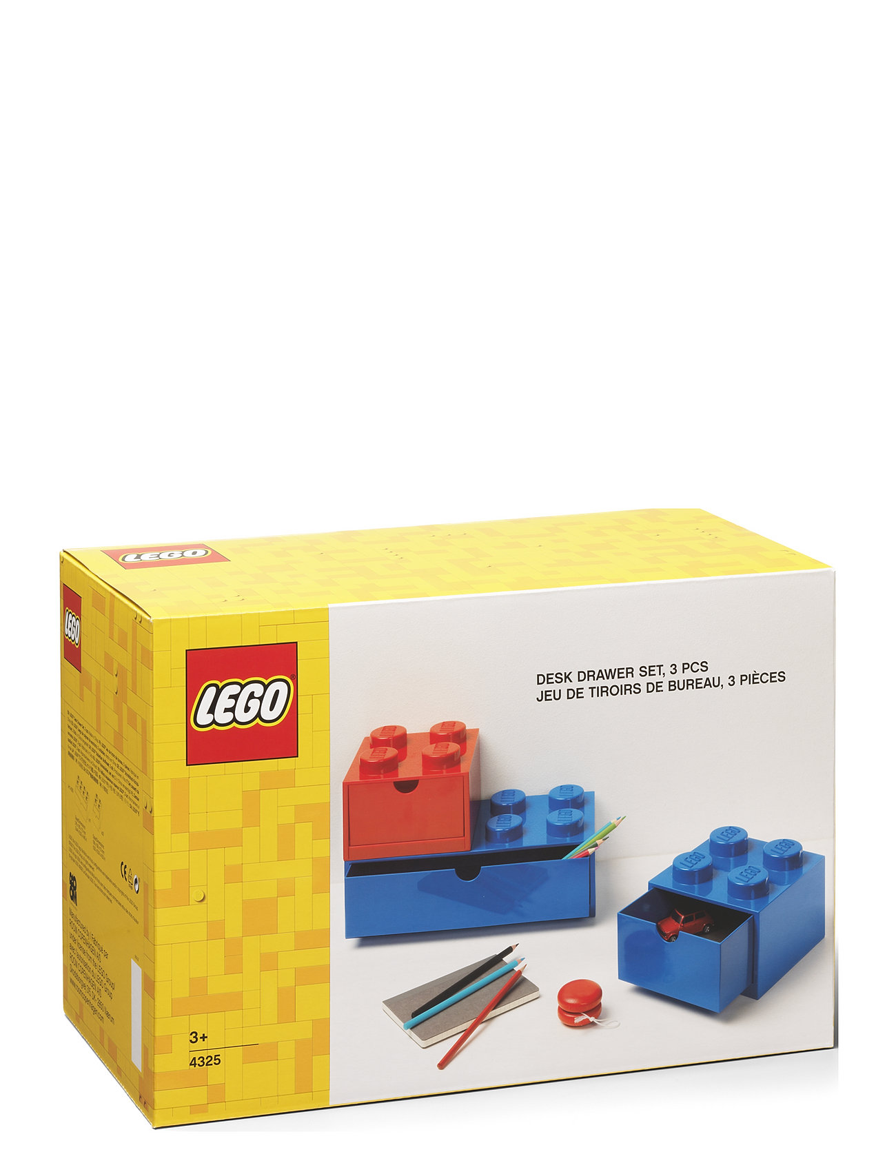 Lego Desk Drawer Set - Blue & Red Home Kids Decor Storage Storage Boxes Multi/patterned LEGO STORAGE