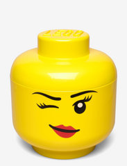 LEGO STORAGE HEAD (LARGE) - BRIGHT YELLOW