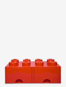 LEGO BRICK DRAWER 8 - storage boxes - bright red