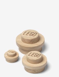LEGO Wooden Wall Hanger Set - Āķi un pakaramie - oak soap