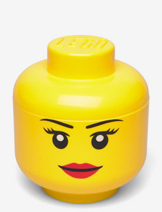 LEGO STORAGE HEAD (SMALL) - daiktų laikymo dėžės - bright yellow