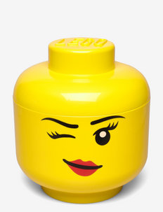 LEGO STORAGE HEAD (LARGE) - boîtes de rangement - bright yellow