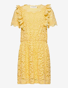 Dress ss - partydresses - vanilla yellow