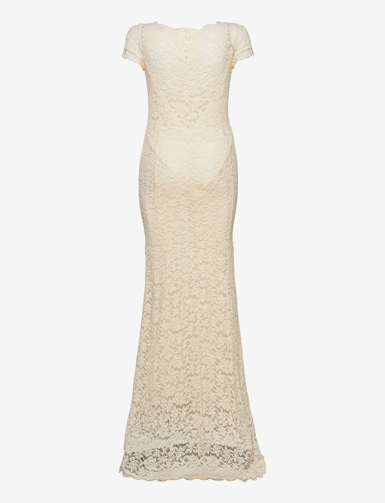 Rosemunde - Dress ss - sukienki koronkowe - ivory - 1