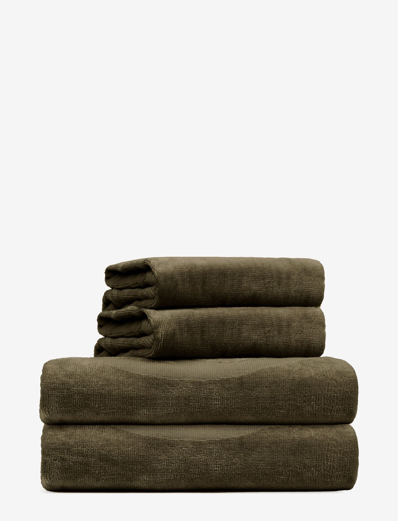 Rosemunde - towel 95x140cm - hand towels & bath towels - olive night - 0