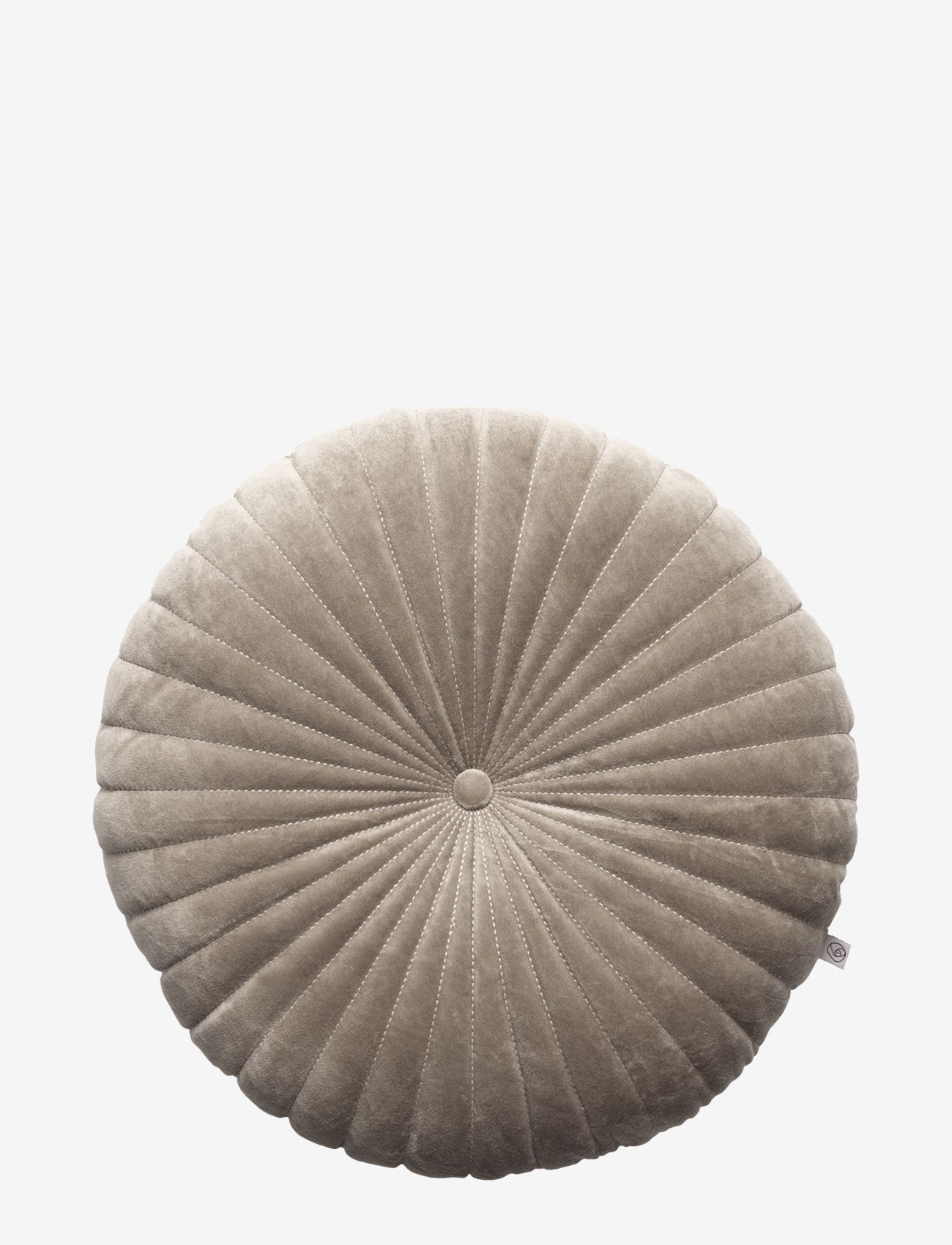 Rosemunde - Round quilt emb, cushion 50 round - dekoratīvie spilveni - driftwood - 0