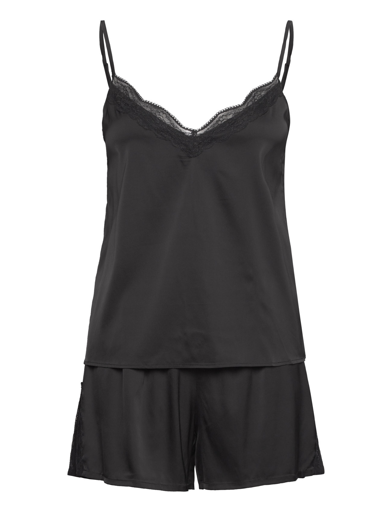 Rhjasmine Nightset Black Rosemunde