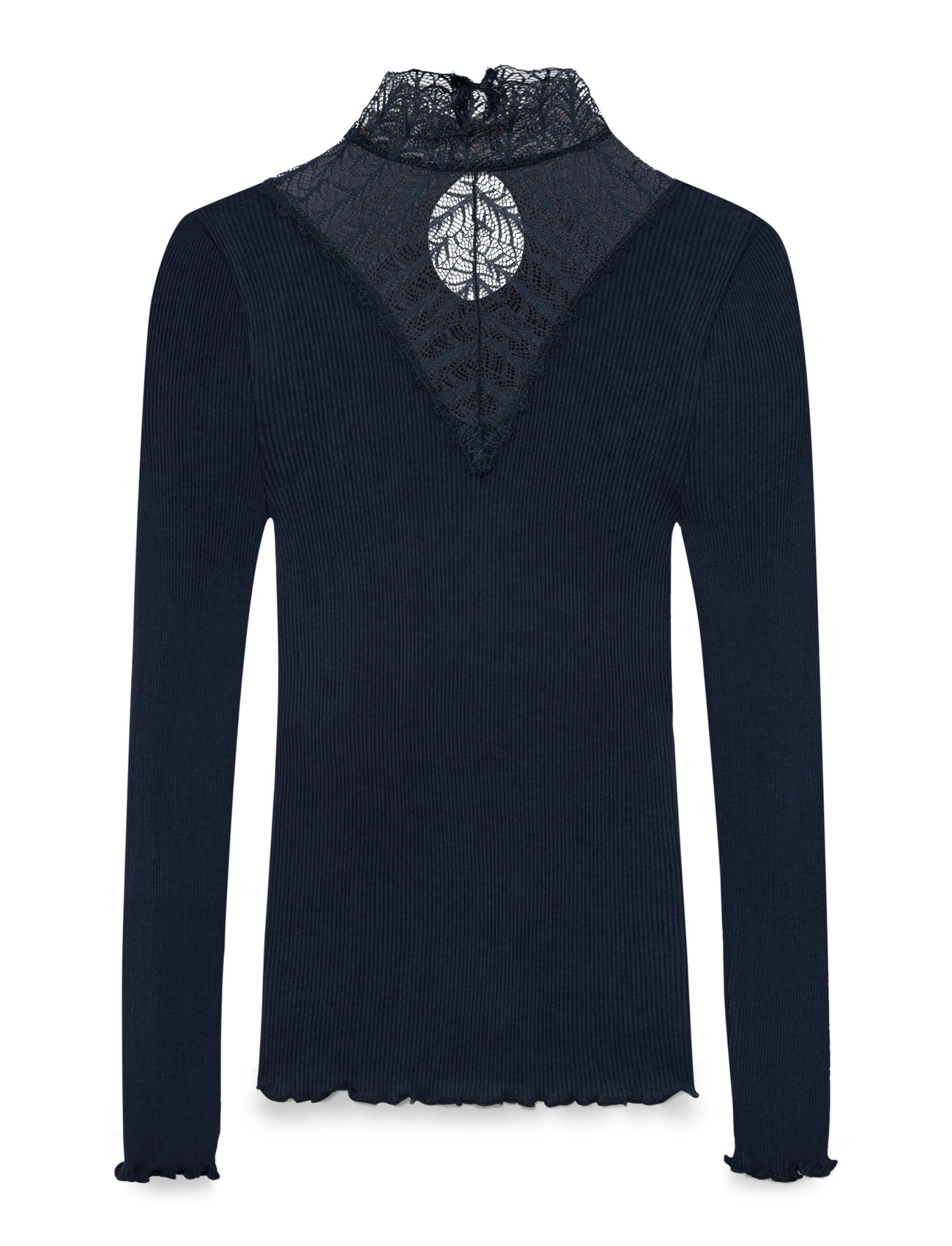 ROSEMUNDE Rwbeatha Silk Ls Strickjacke T-Shirt Navy - XS - Damen