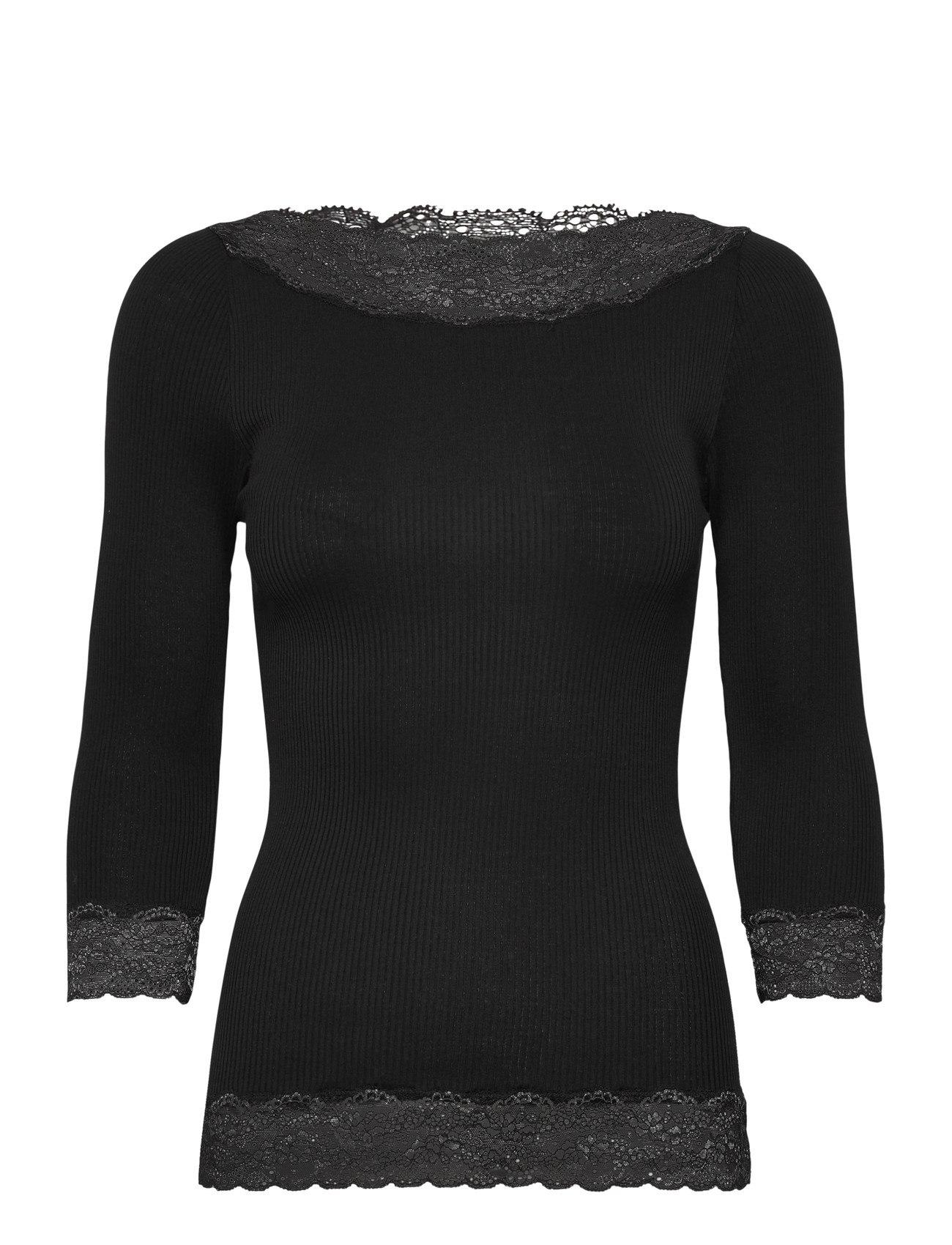ROSEMUNDE Rwbeatha Silk 2/4 Boatneck 2 Color Schwarz - XS - Damen