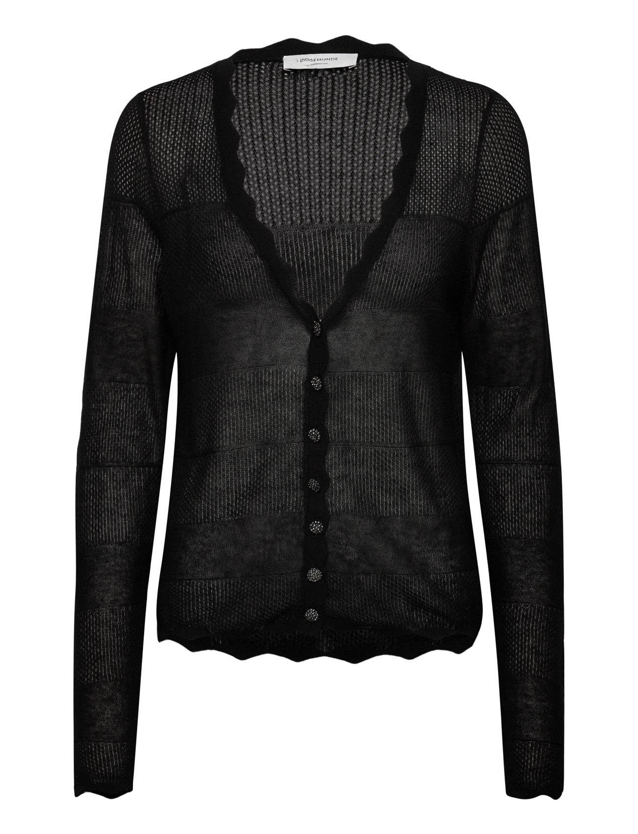 ROSEMUNDE Rwlotus Tencel Ls Cardigan Schwarz - XS - Damen