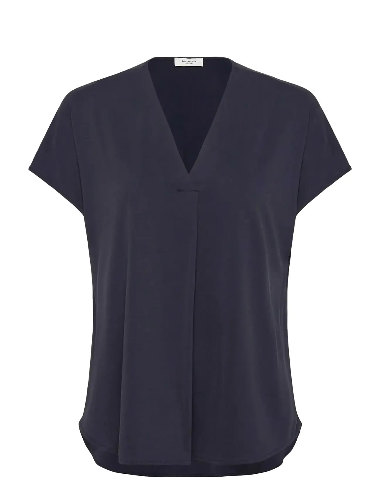 Rosemunde Rwelma Modal V-Neck Top, S, Navy, T-Shirts & Toppe > Kortærmede, Dame