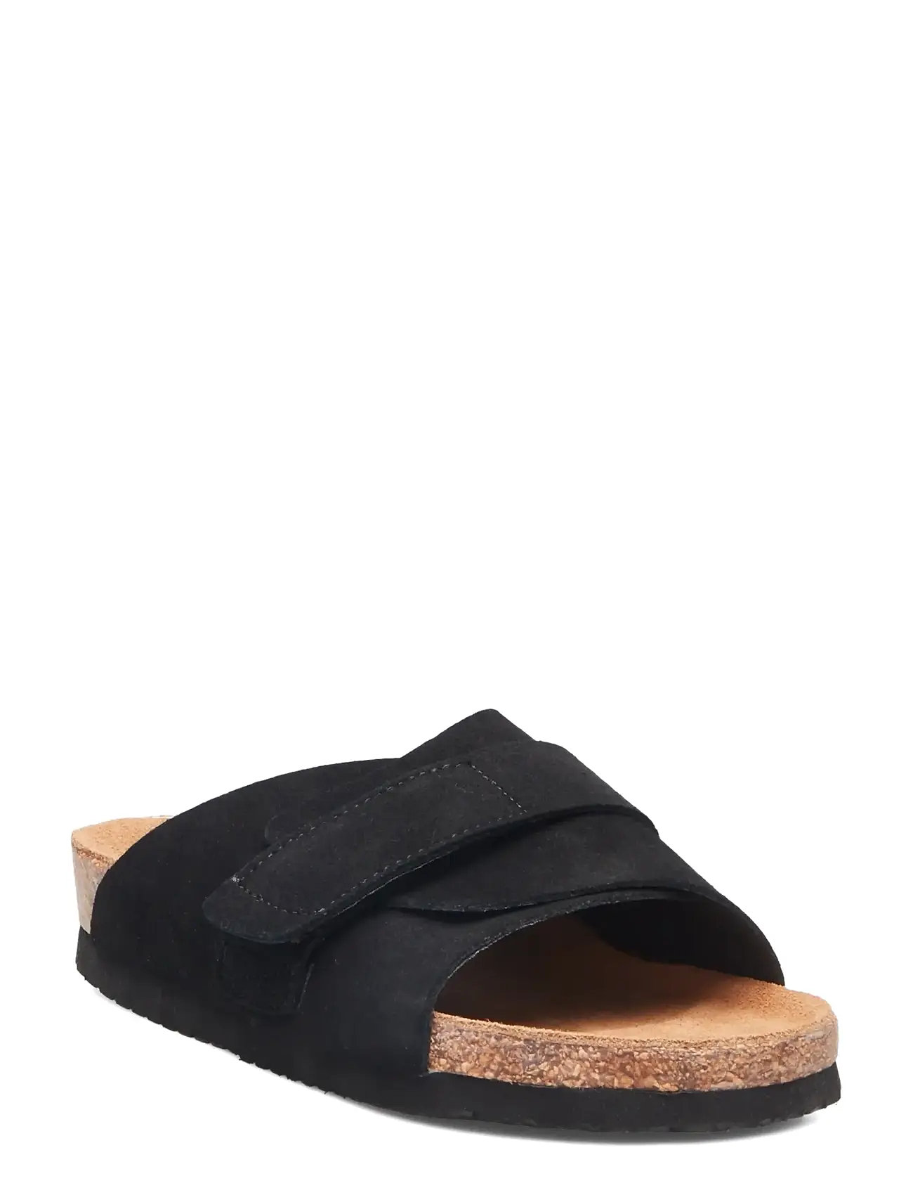 Rosemunde Rhwcolina Leather Suede Sandal, 40, Black, Sandaler > Flade Sandals, Dame