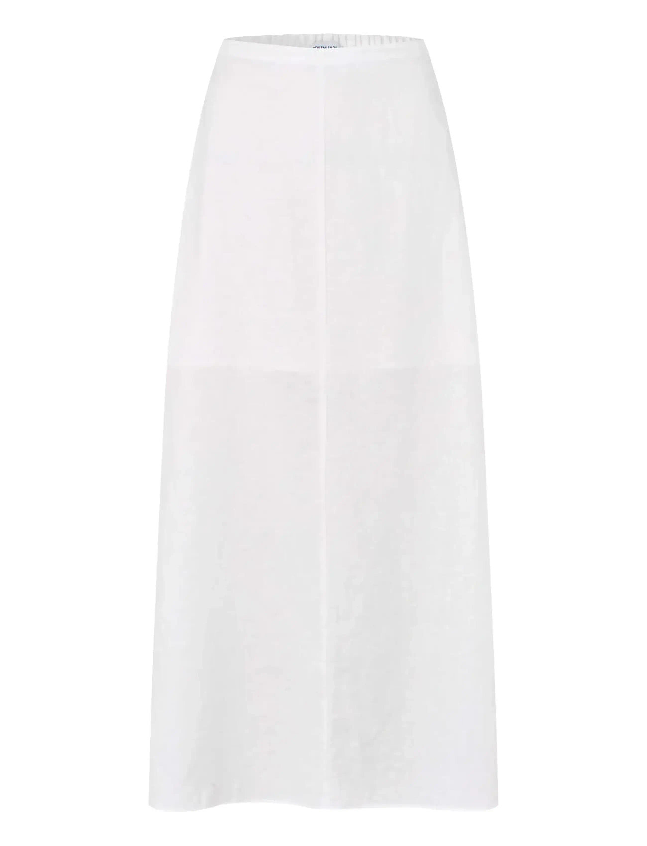 Rosemunde Rwesther Linen Long Skirt, 42, White, Nederdele > Maxi Nederdele, Dame