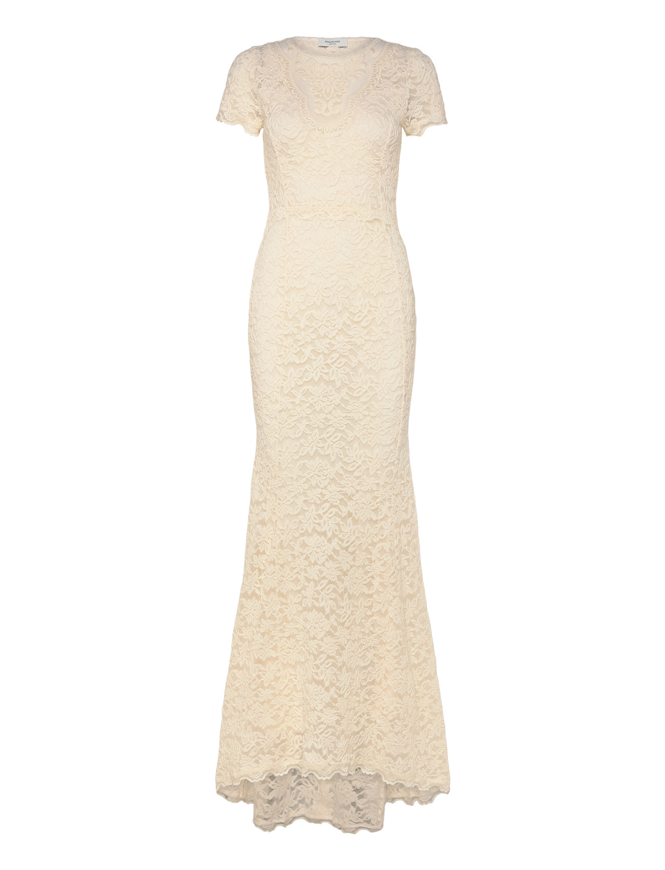 Rosemunde Rwdelicia Ss Long Bridal Dress W. T, M, Cream, Kjoler > Maxikjole, Dame