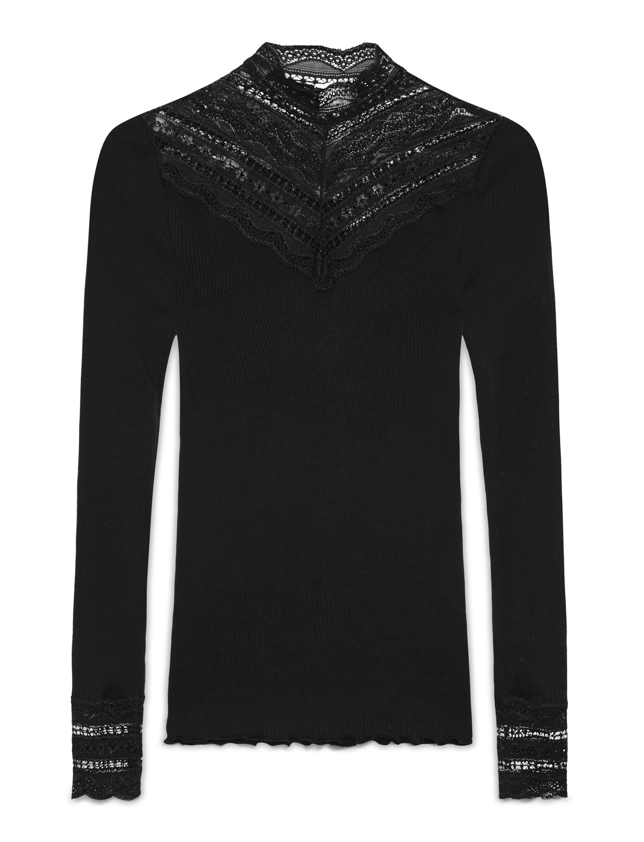 ROSEMUNDE Silk T-Shirt W/ Strickjacke Schwarz - L - Damen