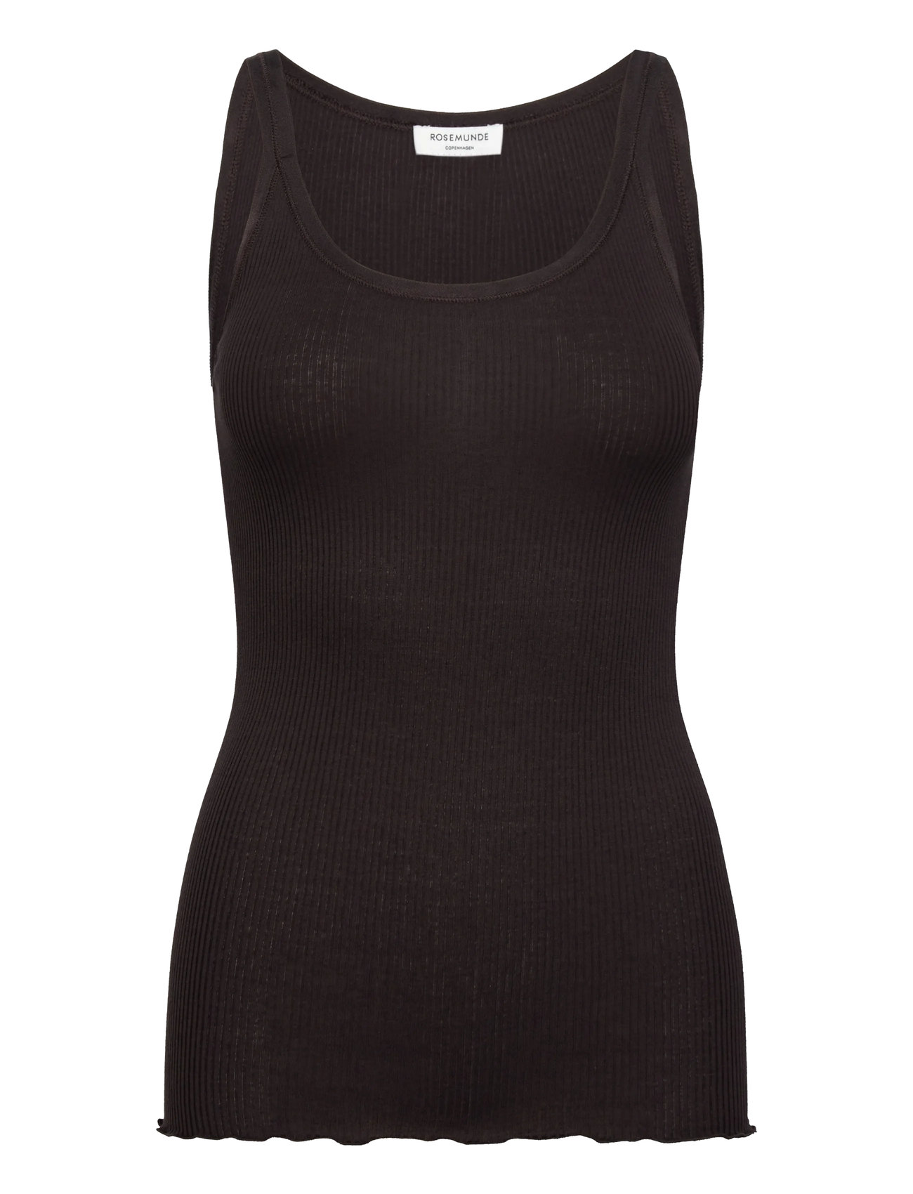 ROSEMUNDE Rwbelle Silk U-Neck Strap Elastic T Braun - XL - Damen