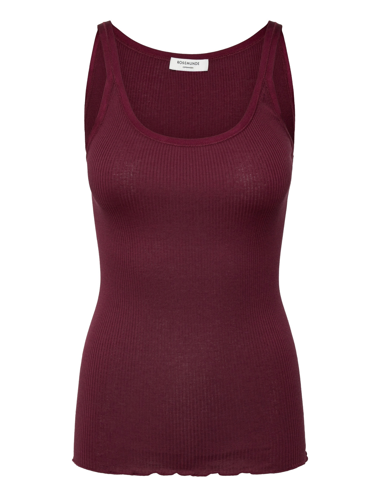 ROSEMUNDE Rwbelle Silk U-Neck Strap Elastic T Burgundy - M - Damen