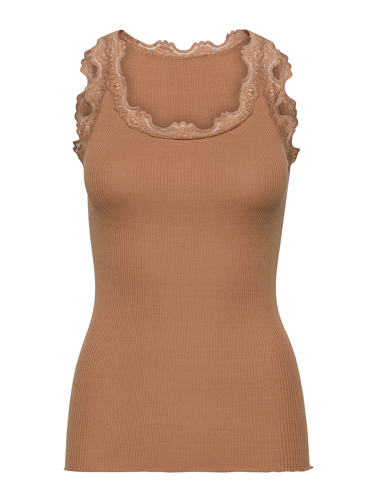 rosemunde silk top with lace