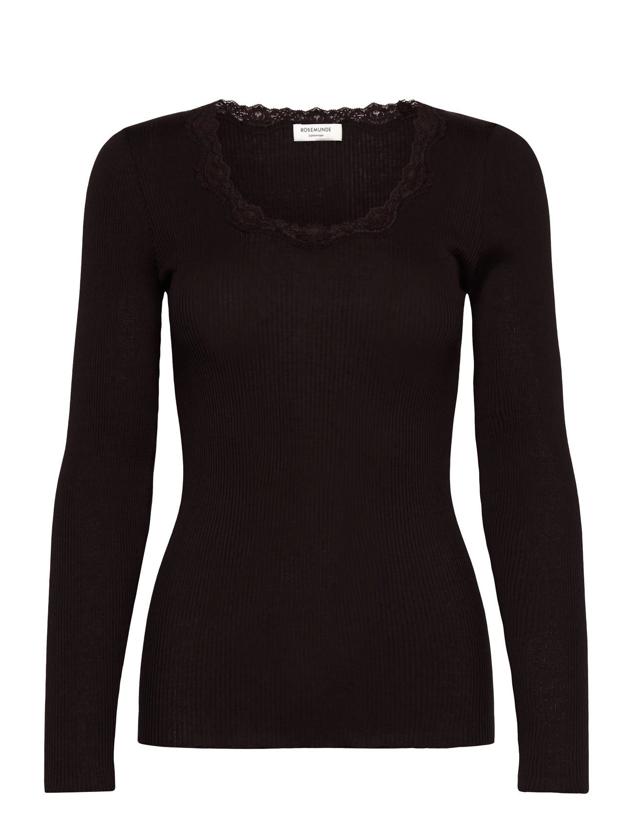ROSEMUNDE Silk T-Shirt W/ Strickjacke Braun - M - Damen