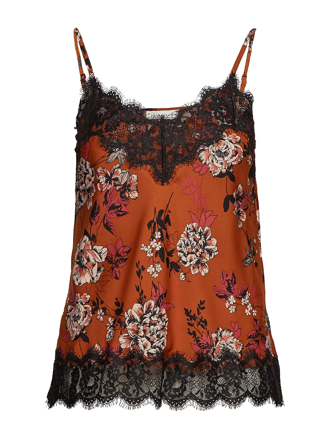 Strap Top T Shirts Tops Sleeveless Oranje Rosemunde rosemunde kopen in de aanbieding