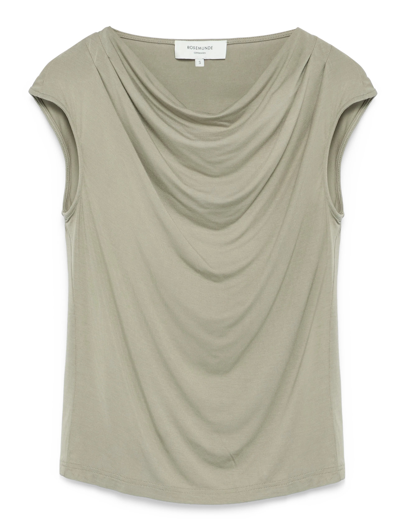 ROSEMUNDE Rwbiarritz Ss Waterfall T-Shirt Khaki - S - Damen