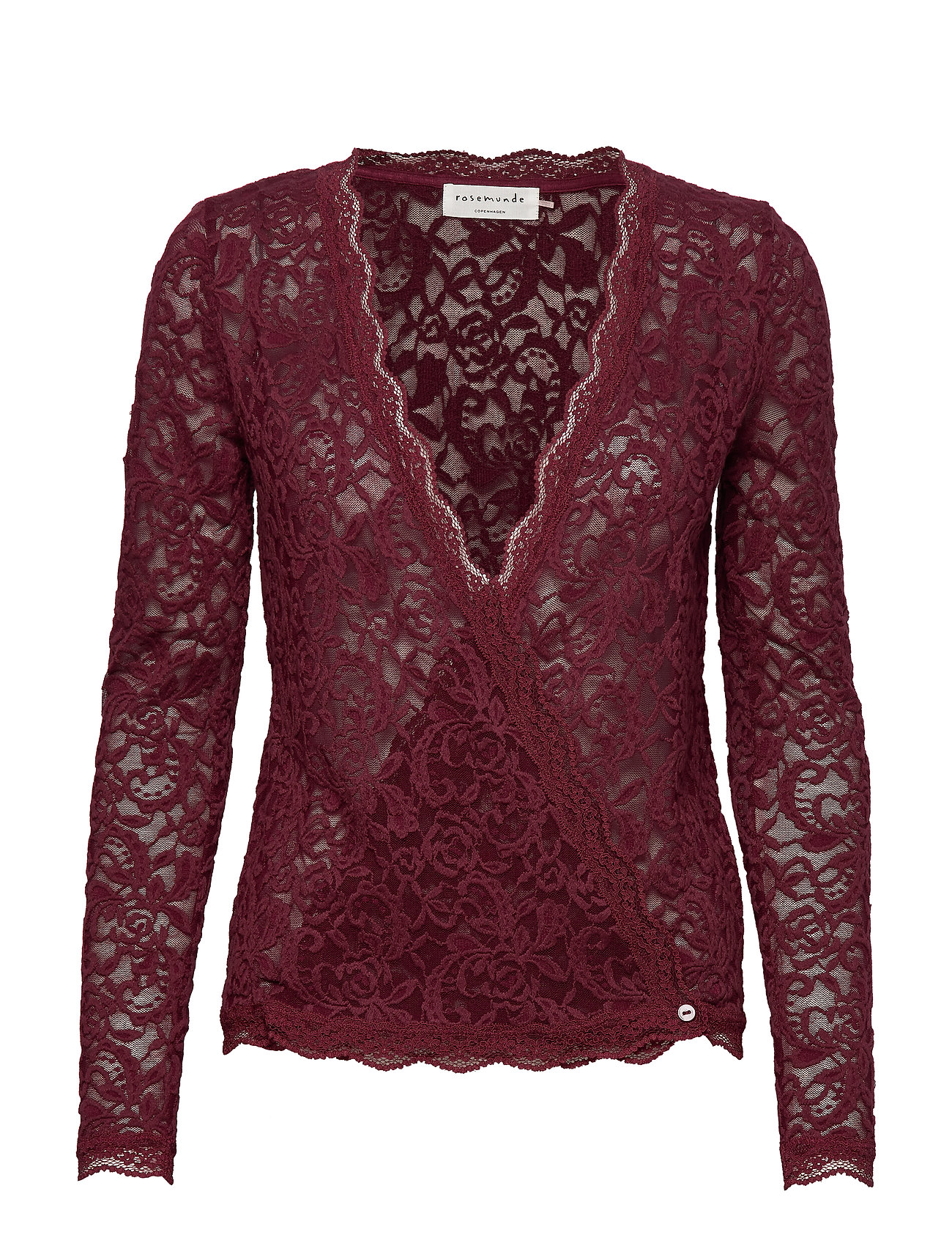 Rosemunde Cardigan Ls Stickad Tröja Röd [Color: SOFT WINE ][Sex: Women ][Sizes: XS,S,M,L ]