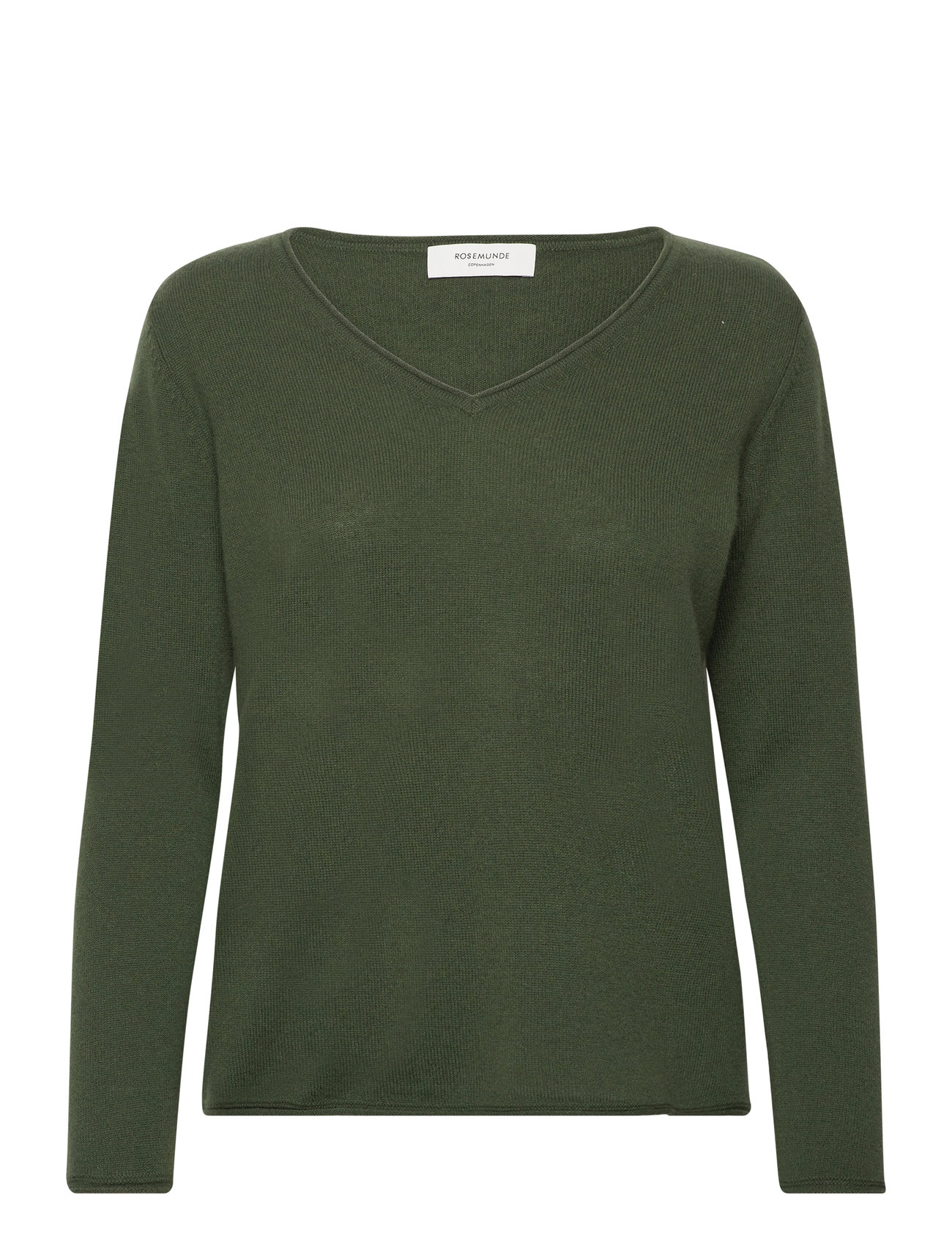 Cashmere V-Neck Green Rosemunde