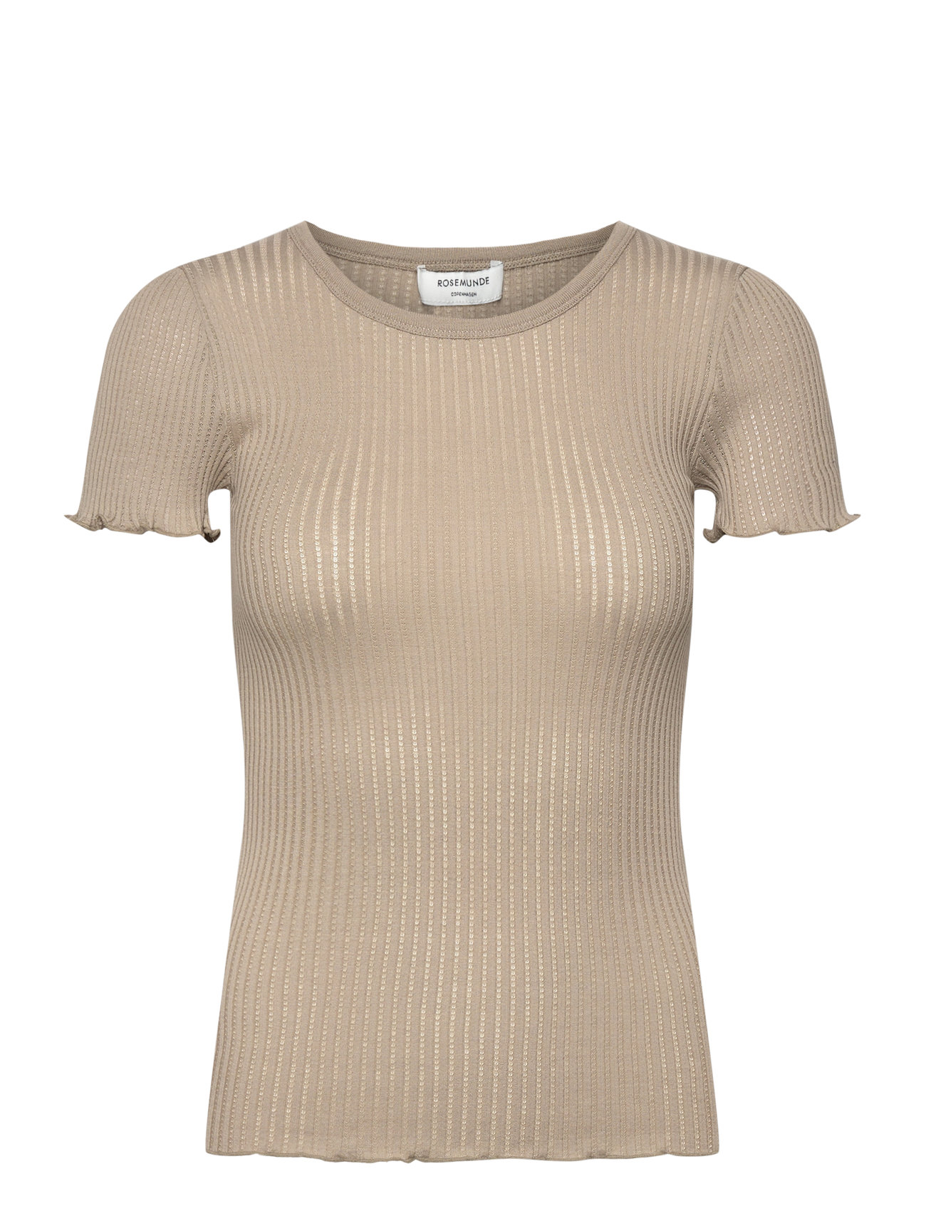 ROSEMUNDE Rwbelize Silk Ss T-Shirt Khaki - XS - Damen