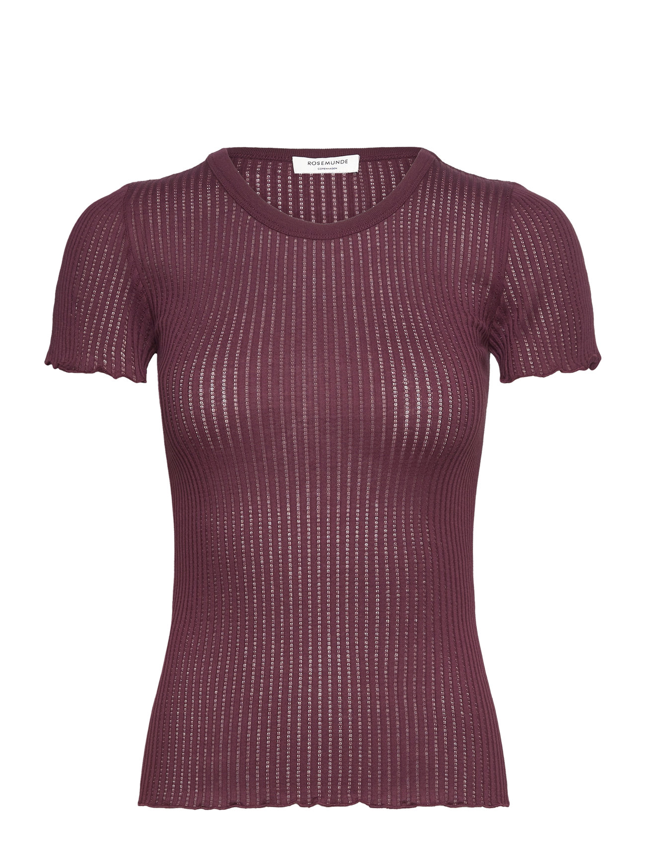Belize Poinetelle T-Shirt Burgundy Rosemunde