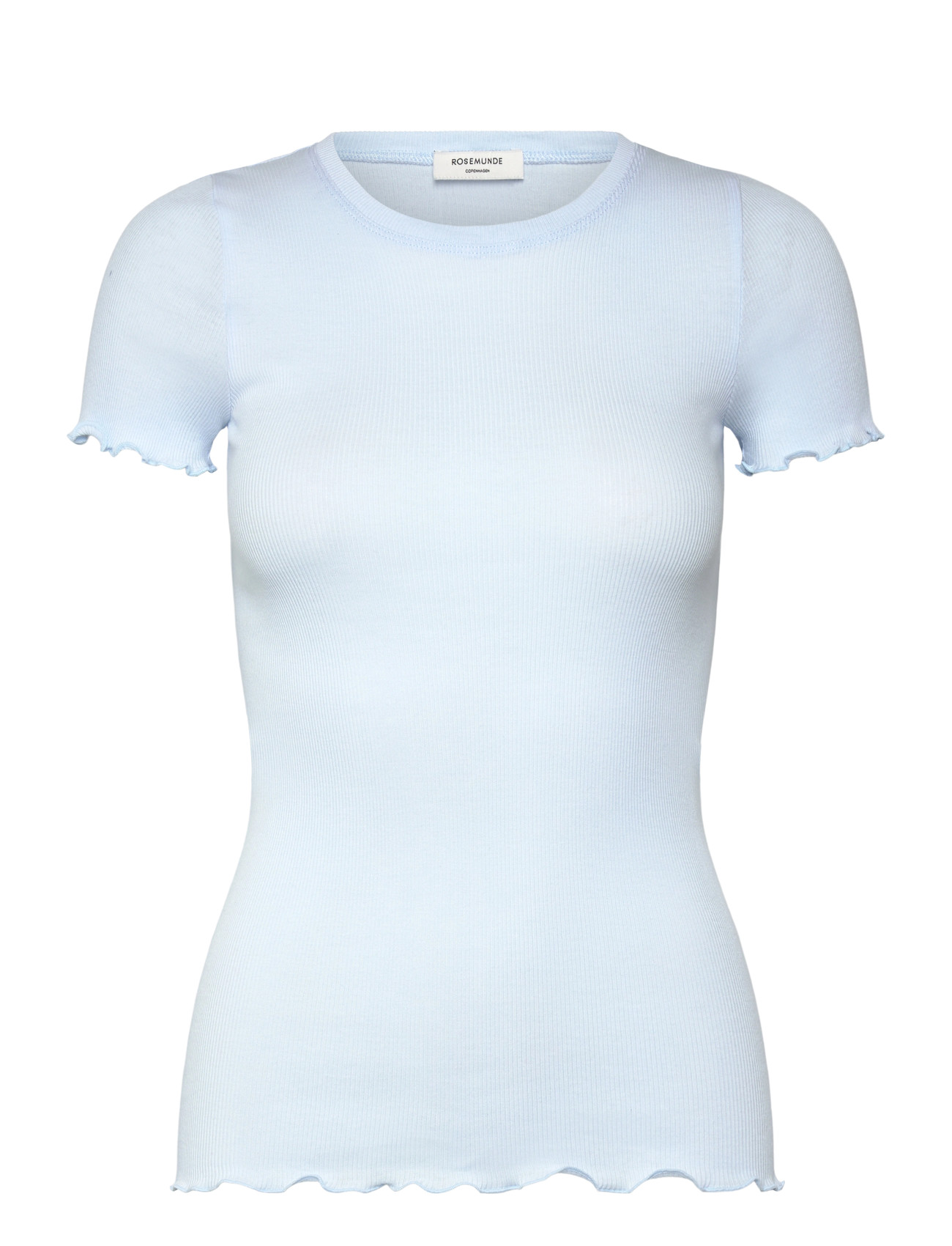 Rosemunde Organic Cotton T-Shirt, S, Blue, T-Shirts & Toppe > Kortærmede, Dame
