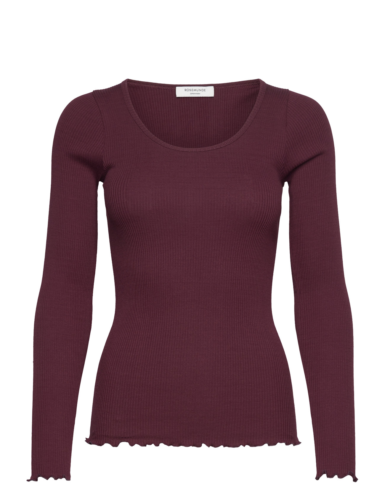 Baybay Long Sleeve Tee Burgundy Rosemunde