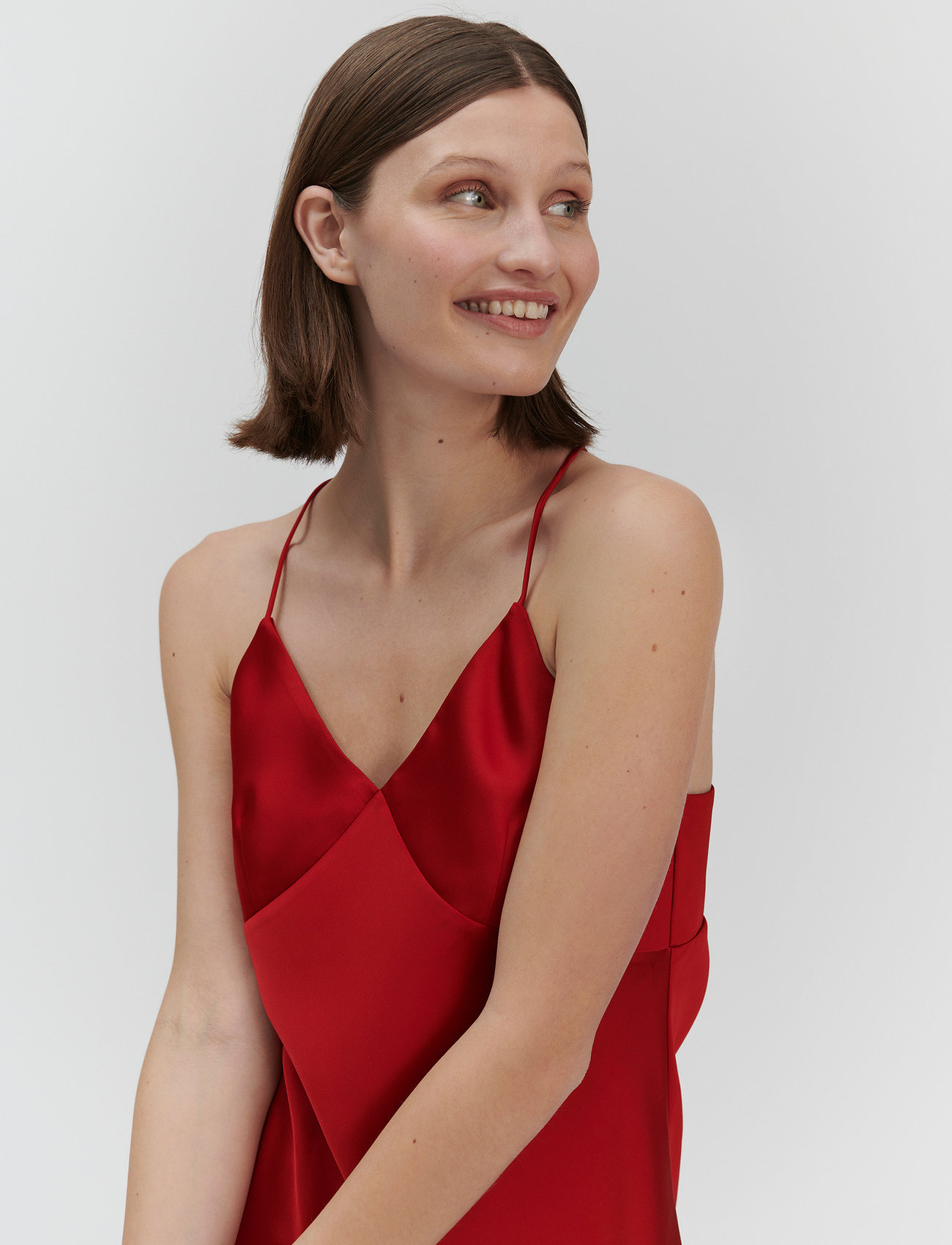 Rosemunde Kin Strap Top, 34, Red, Bluser > Uden Ærmer, Dame