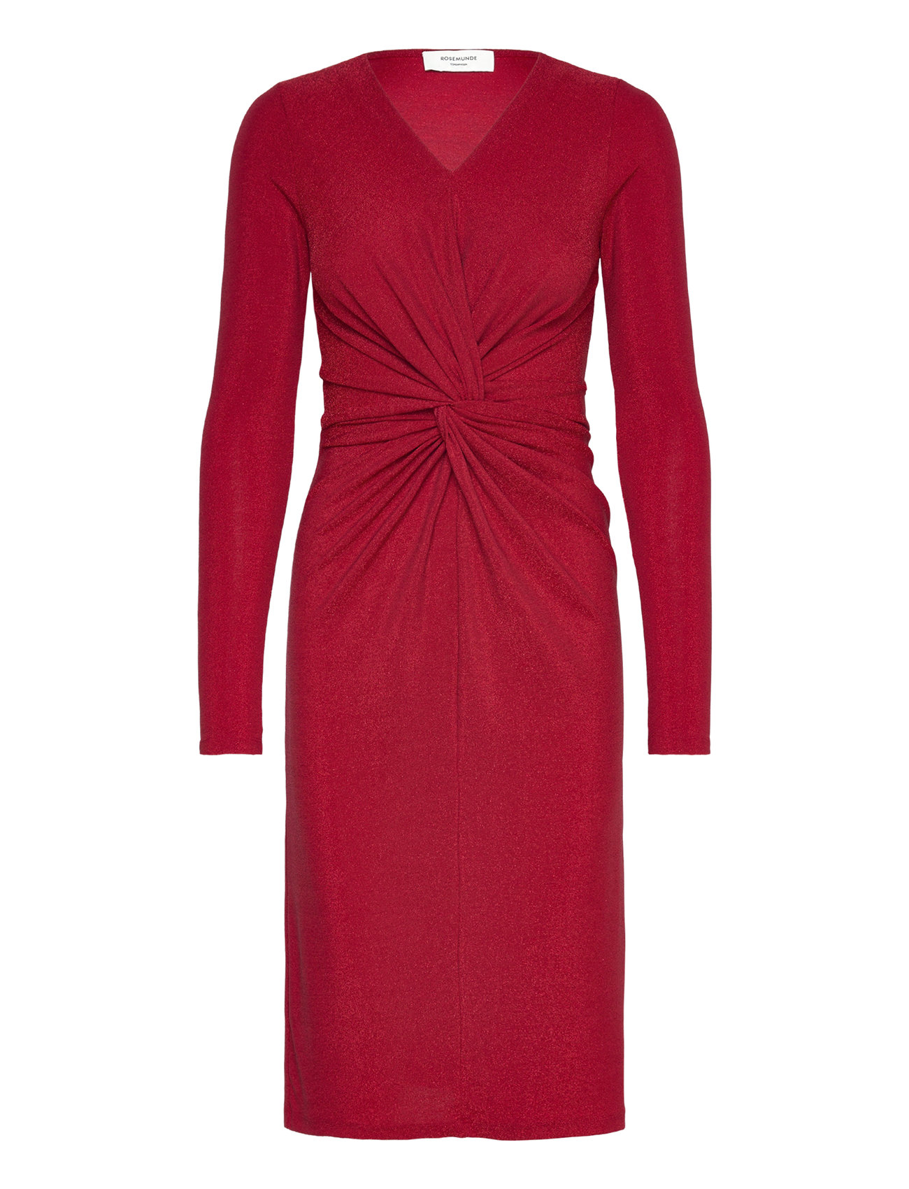 Rwnora Ls Dress Red Rosemunde