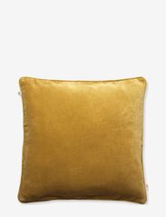 Velvet piping cushion with zip - GOLDEN MOSS