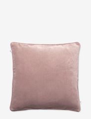 Velvet piping cushion with zip - VINTAGE POWDER