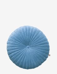 Round quilt cushion 40 round - DUSTY BLUE