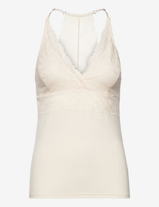 Strap top - mouwloze tops - ivory