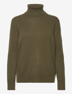 Wool & cashmere pullover - coltruien - olive night