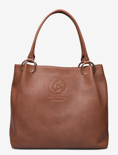 Bag - shoppers - cocoa brown gold
