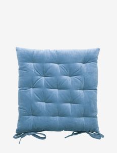 Velvet chair cushion 40x40 cm - seat pads - dusty blue