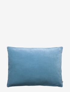 Velvet piping cushion 50x70 cm - cushions - dusty blue