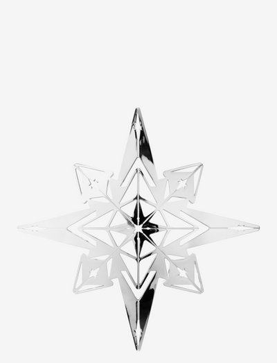 Star Pendant H9.5 silver plated - ziemassvētku aksesuāri - silver plated