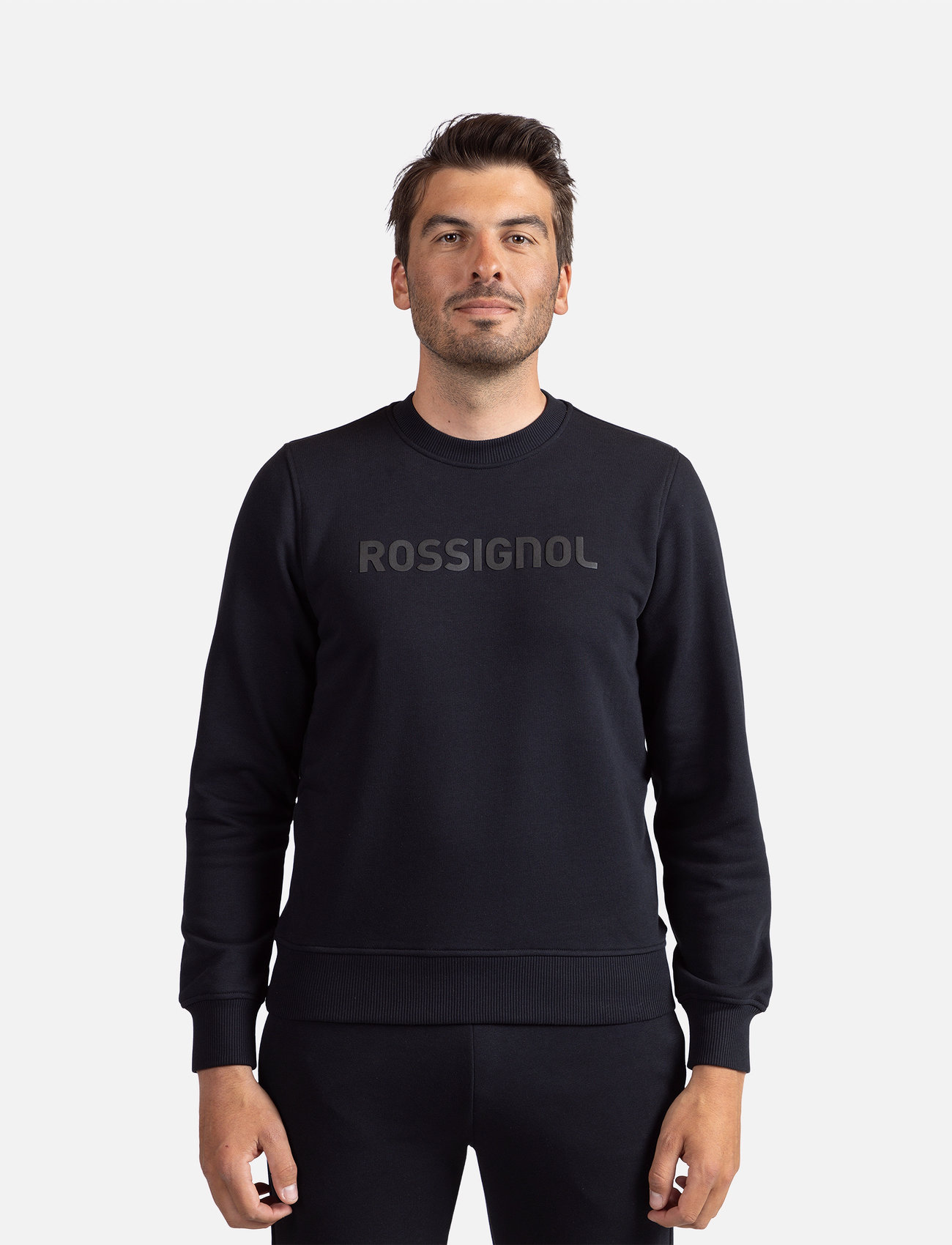 ROSSIGNOL Prarion Cn, L, Black, Sport Sweatshirts & Hoodies > Sport Sweatshirts, Herre