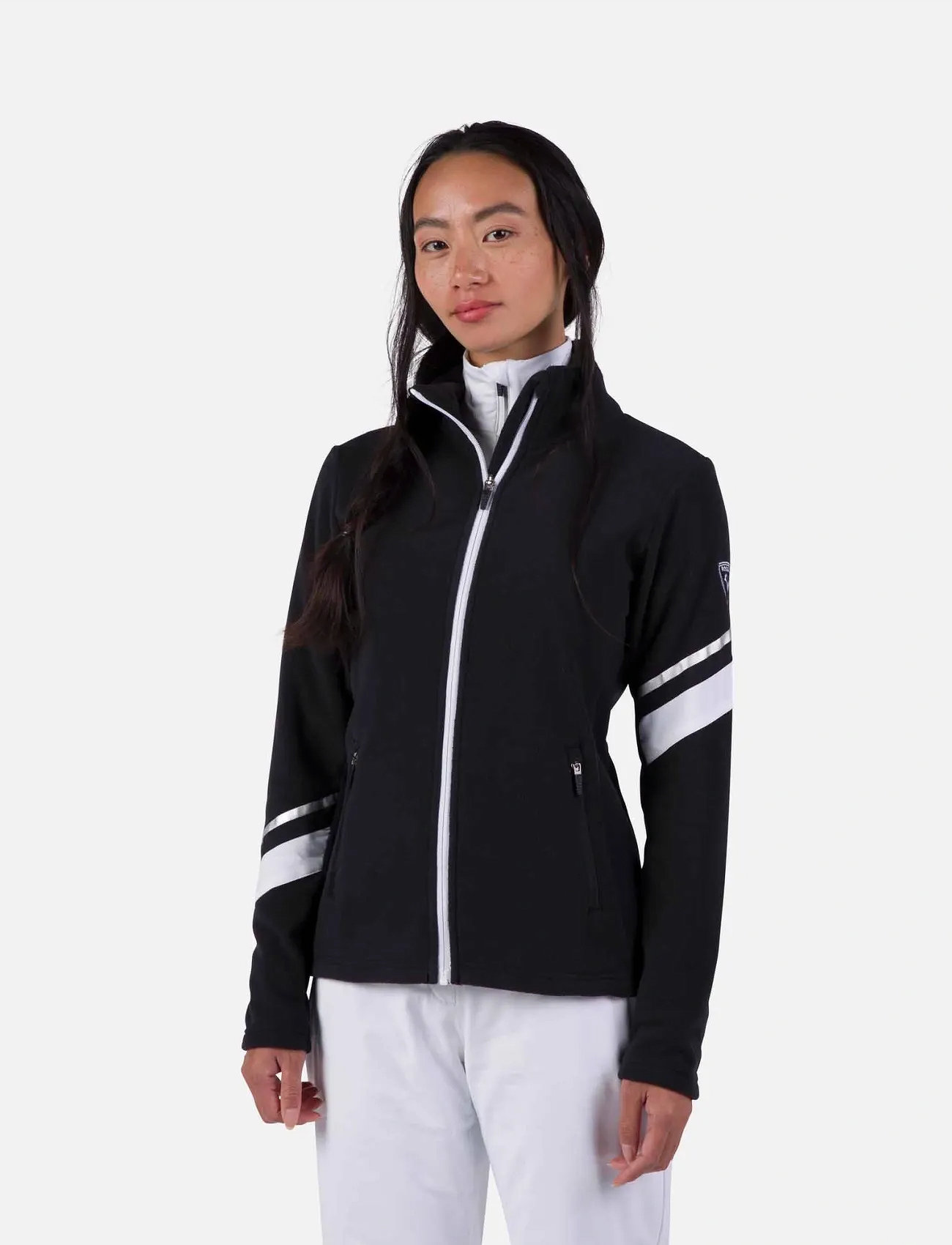 ROSSIGNOL W Strawpile Fleece Fz, XL, Black, Sport Clothing > Sport Fleeces & Midlayers, Dame