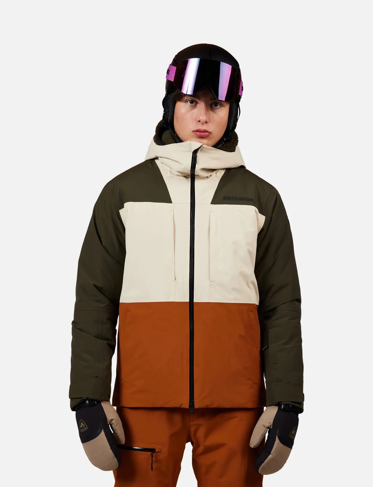 ROSSIGNOL Outerlimits Insulated Jkt, L, Beige, Sport Jackets > Sport Ski Jackets, Herre