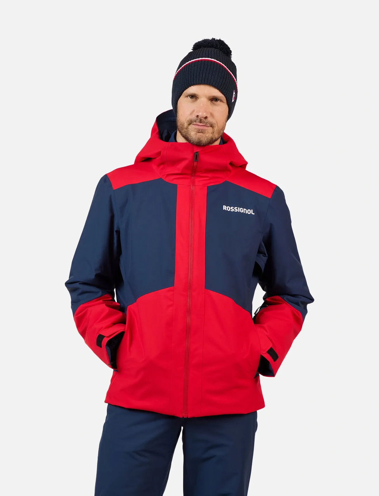 ROSSIGNOL Rochrun Insulated Jkt, L, Red, Sport Jackets > Sport Ski Jackets, Herre