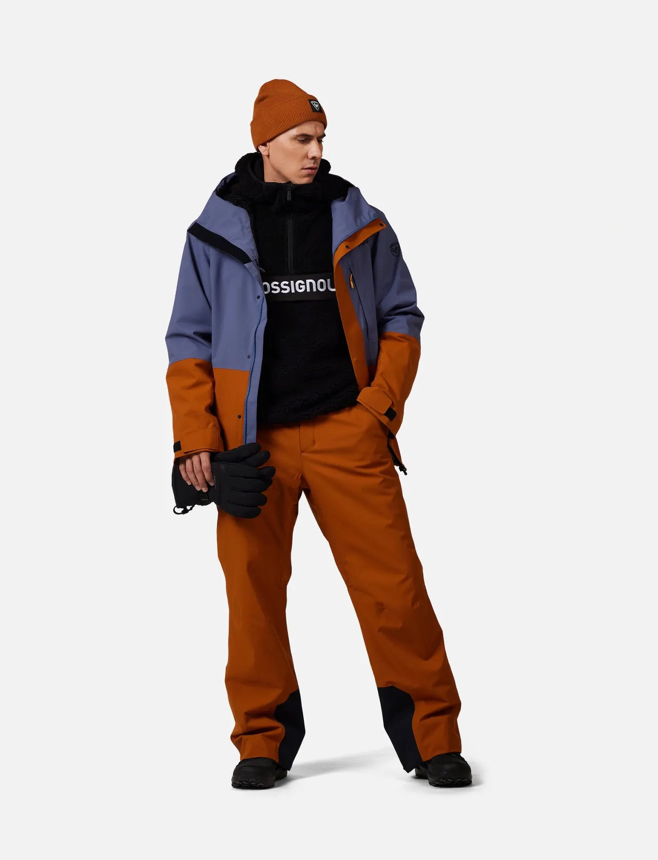 ROSSIGNOL Alltrack Anorak Fleece, S, Black, Sport Fleeces & Midlayers > Sport Fleeces, Herre