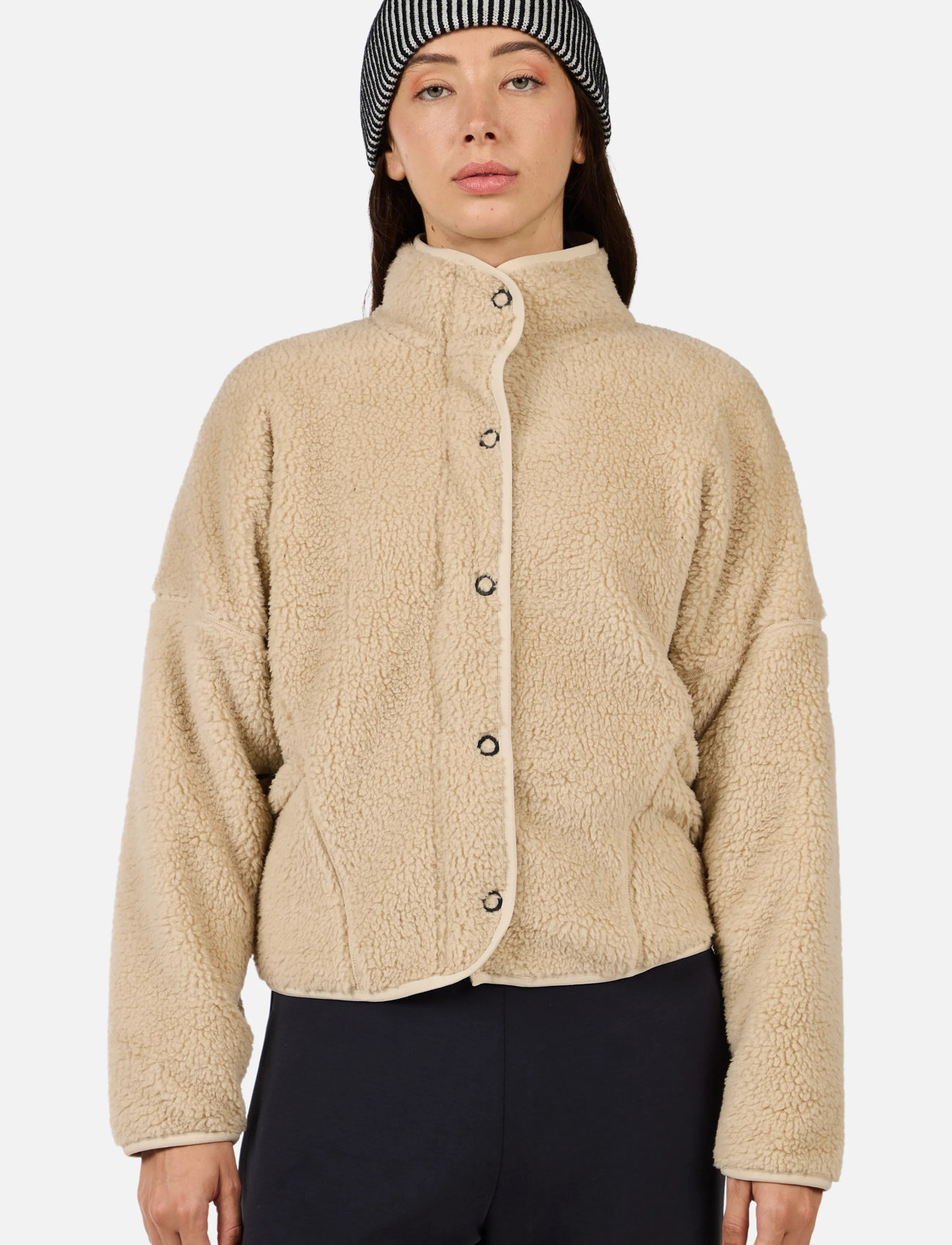 ROSSIGNOL W Alltrack Snap Sherpa Jkt, M, Beige, Sport Clothing > Sport Fleeces & Midlayers, Dame