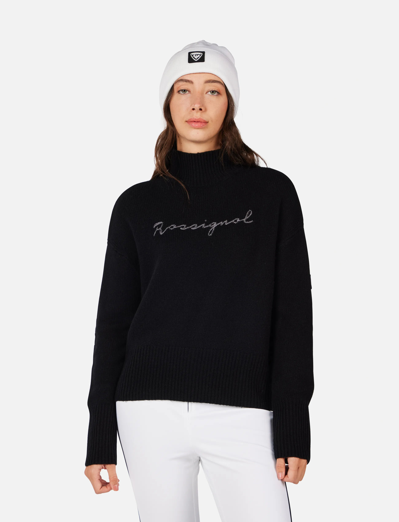 ROSSIGNOL W Signature Sweater, XS, Black, Sport Sweatshirts & Hoodies > Sport Knitwear, Dame
